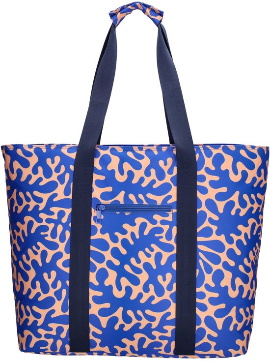 Zebra Trends Sally Strandtas - Koeltas - Koelvak - Vrolijke Prints - Praktisch - Vakken - Natgoedvak - Antidiefstalvak - Koeltas - Groovy Floral