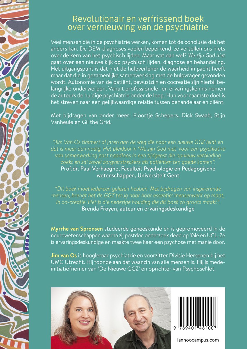 We zijn God niet - back cover