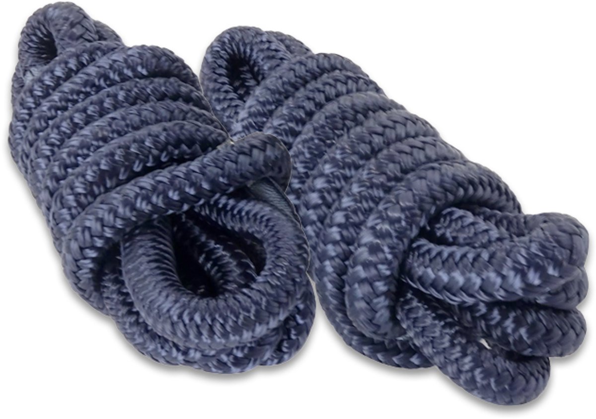 Fenderlijnen gevlochten Ø 8 mm 2,5M NAVY