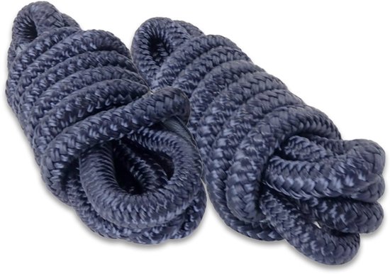 Fenderlijnen gevlochten Ø 8 mm 2,5M NAVY
