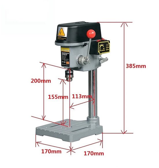 Tafelboormachine – Boormachine – Klusmachine – Doe-Het-Zelf – 1050W Tafelboormachine – Boormachine – Klusmachine – Doe-Het-Zelf – 1050W