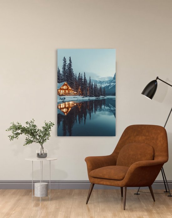 Saammp Canvas Schilderij - Natuur - Kanos- landschap - 50x70 - Foto op canvas - Wanddecoratie - Muurdecoratie Woonkamer - Slaapkamer decoratie - Canvas Print