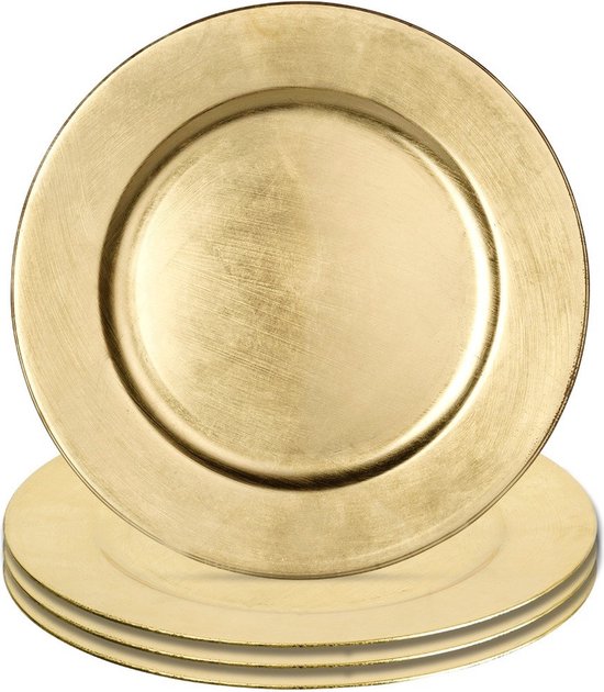 Set van 2 roestvrijstalen ronde borden, roestvrij stalen ronde schaal, gouden ronde schaal, gouden decoratieve plaat, roestvrij stalen plaat, serveerplaat, voor keuken, eetkamer, camping, feest, 20 cm