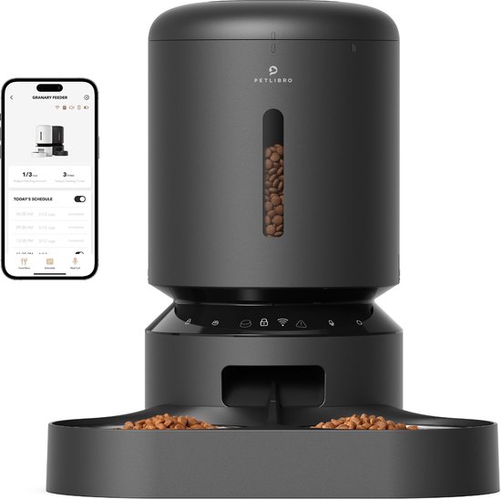Petlibro Automatische Voerbak met Wifi dual PLAF103 Zwart