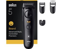 Braun Baardtrimmer Series 5 BT5520 + 4 Tools - 40 Lengtes - Scherp Scheerblad - Zwart