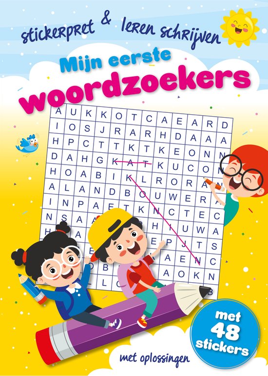Mijn Eerste Woordzoekers - woordzoeker puzzelboek - kinderen - 6 tot 10 jaar