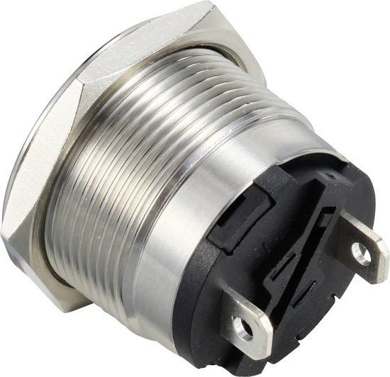 TNSLAND Set van 4 mini-inbouwdrukschakelaars met schroefdop 250 V 10 A IP20 geschikt voor een groot aantal toepassingen, waaronder verlichtingsapparaten, keukenapparaten
