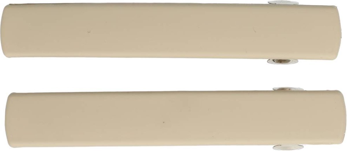 Haarsoires Haarspeld Patentspeld 6cm - Recht – Basic – Beige – Set van 2 - Haarspelden voor Dames - Haarklem - Haarclip - Haaraccessoires - Hair Clip - Decoratieve Haaraccessoire