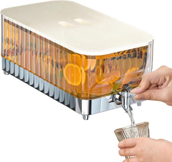 Olympia | drankdispenser met tekst en klemdeksel 3,6Ltr