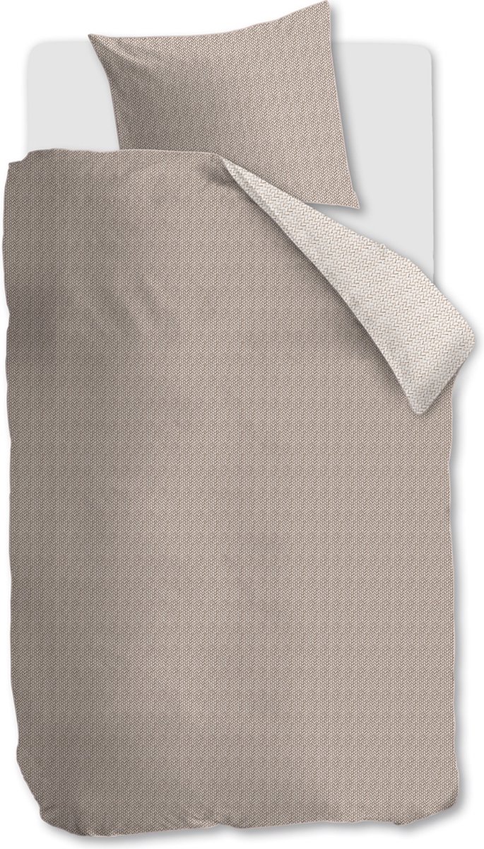 Riviera Maison Twisted dekbedovertrek - Eenpersoons - 140x200/220 - Zand