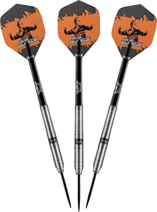 Bull's Dirk van Duijvenbode 90% 22 gram Steeltip Dartpijlen van Bull's — afbeelding 2