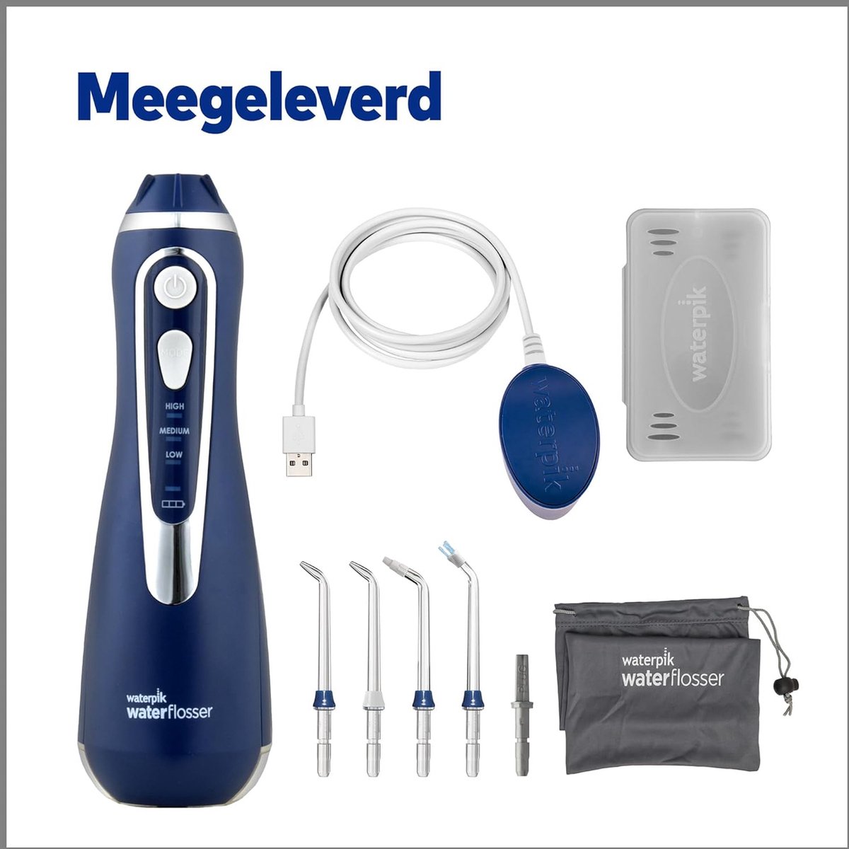 Waterpik Waterflosser Draadloos Advance WP-583 Blauw - thumbnail 7