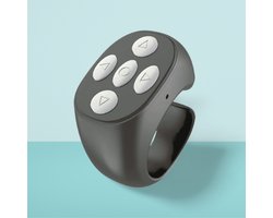 Bluetooth Ring - Slimme Bediening voor je Smartphone - TikTok YouTube Camera Snapchat - iPhone & Android & iPad - Zwart - Scroller en Afstandsbediening voor Social Media Smartphone en Tablet
