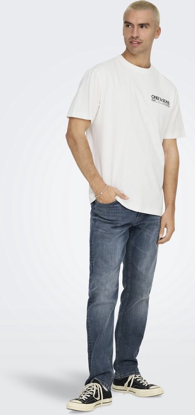 T-shirt Only & Sons Onskazbah Print Rlx Ss Tee 22033751 Cloud Dancer/kazbah Clo Hommes Taille - L