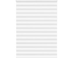 vidaXL - Zebra - rolgordijn - 160x200 - cm - stofbreedte - 155,9cm - polyester - wit