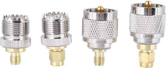 Vecys SMB zu MCX Adapter 4 Kit SMB Buchse Stecker Autoradio Antennenadapter MCX Adapter für DAB Antenne Autoradio FM AM 4G WLAN RF Koaxialkabel