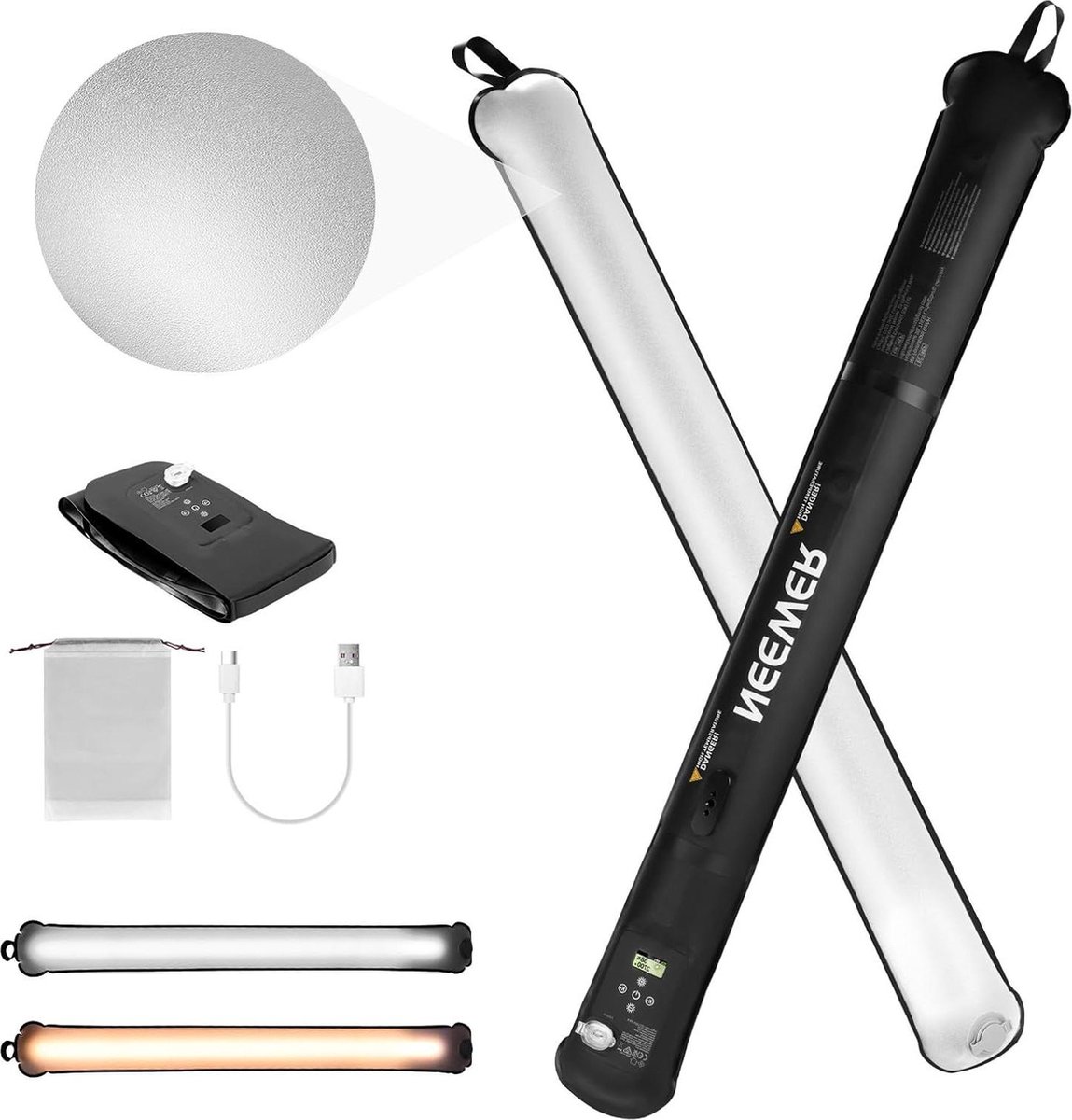 LED videolamp bi-color