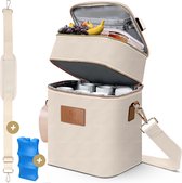 Lyxus® Sac Isotherme Lait Maternel - Sac à Pompe pour Allaitement, Bébé et Déjeuner - Pompe - Pratique et Élégant