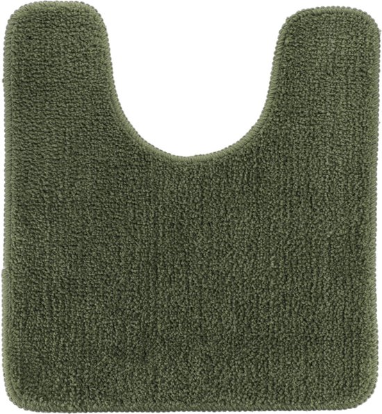 Tendance Badkamer Matten set Aquarius - olijfgroen - toilet en bad mat - hoogpolig - microfiber