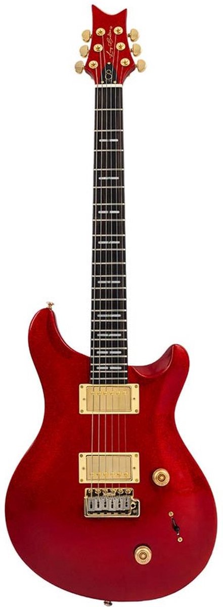 Sire Q7/RSP Larry Carlton elektrische gitaar – mahonie + maple top, HH-configuratie, Red Sparkle