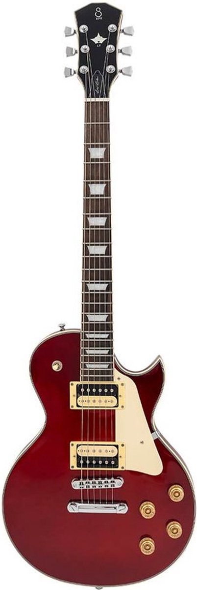 Sire L7VN/CAR elektrische gitaar – L-Style, mahonie met maple top, Candy Apple Red, P90 pickups, stainless frets, locking tuners