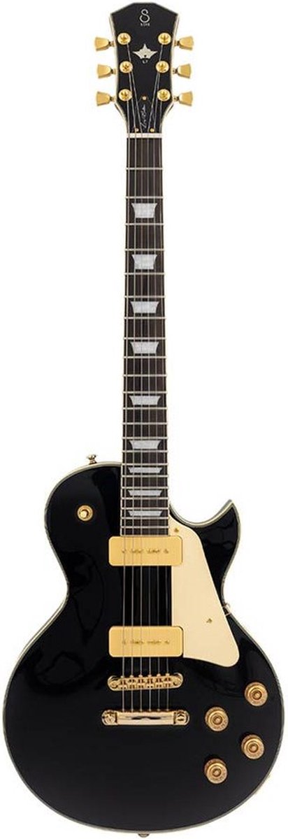Sire L7VN/BK elektrische gitaar – L-Style, mahonie met maple top, Zwart, P90 pickups, stainless frets, locking tuners