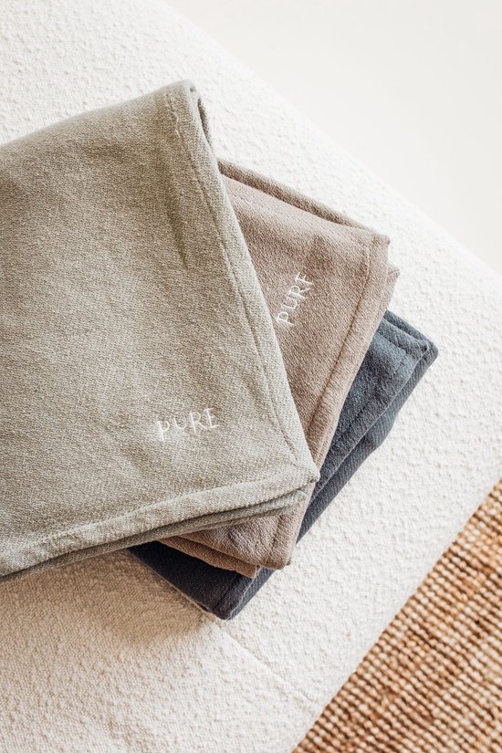 Yoga deken / meditatie deken eco taupe - Pure van Yogi & Yogini — afbeelding 2