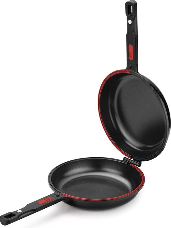 Koekenpannen set 2x stuks Milano - Alle warmte bronnen - dia 26/31 cm - Anti -aanbaklaag | Fun en Feest