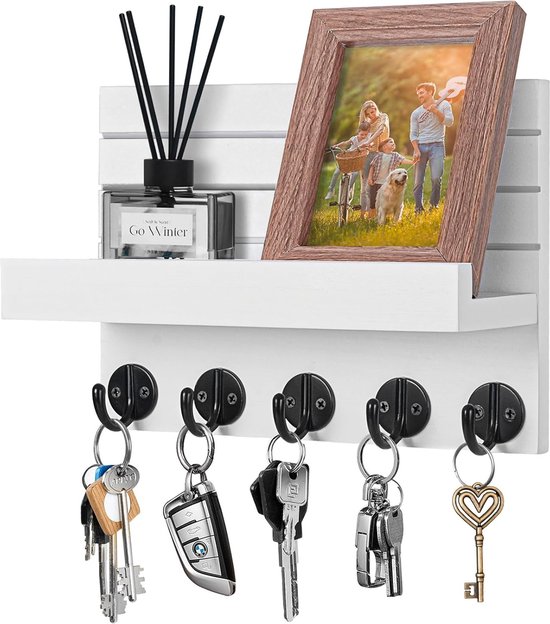 Comfify Key Holder Keys - Decorative Cast Iron Key Rack with 4