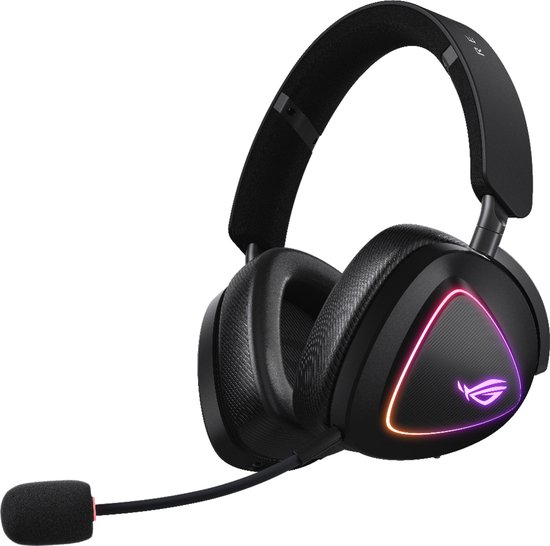 ASUS A701 ROG Delta II - Gaming Headset - Bedraad/Draadloos - USB Type-C - Bluetooth - 2.4 GHz - Zwart