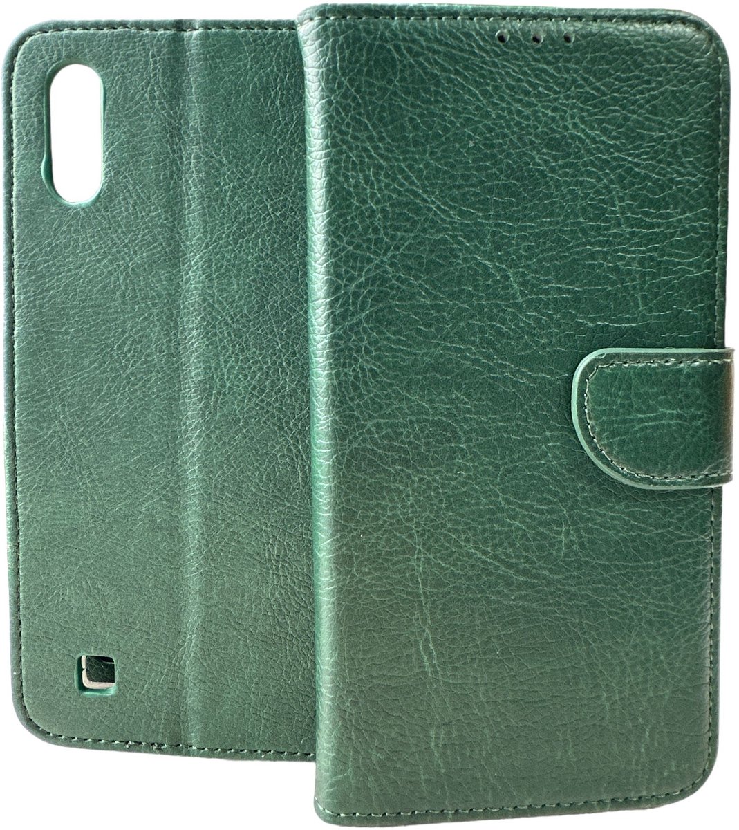 Portemonnee Book Case Hoesje Geschikt voor: Samsung Galaxy A20E - Groen