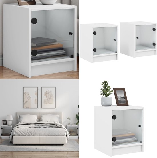 vidaXL Nachtkastje met 2 lades 40x36x50 cm sonoma eikenkleurig vidaXL Nachtkastje met 2 lades 40x36x50 cm sonoma eikenkleurig