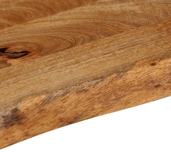Tafelblad met natuurlijke rand 80x30x3,8 cm massief mangohout