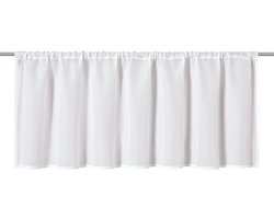 Elbersdrucke Bistro Gordijn Spume 45x140 cm wit semi-transparant