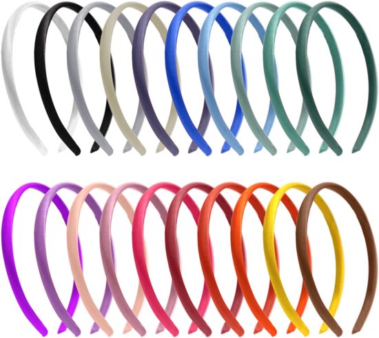2 stuks satijnen hoofdbanden vrouwen meisjes antislip modieuze hoofdband effen brede haarband hoepels elastische effen haarband doe-het-zelf vakantie kostuum accessoires voor cosplay vakantie