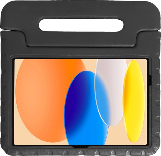 Hoesje - Geschikt voor Apple iPad A16/A18 (2025/2026) - 11 inch (11e & 12e generatie) - Kinderhoes Shockproof Bumper - Kidsproof Case - Tablet Hoes - Kinder Hoes Cover - Zwart