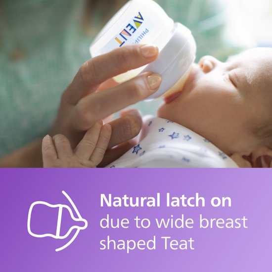 Philips Avent Natural babyfles - langzame flow - 60ml - SCF039/17 van Merkloos — afbeelding 4