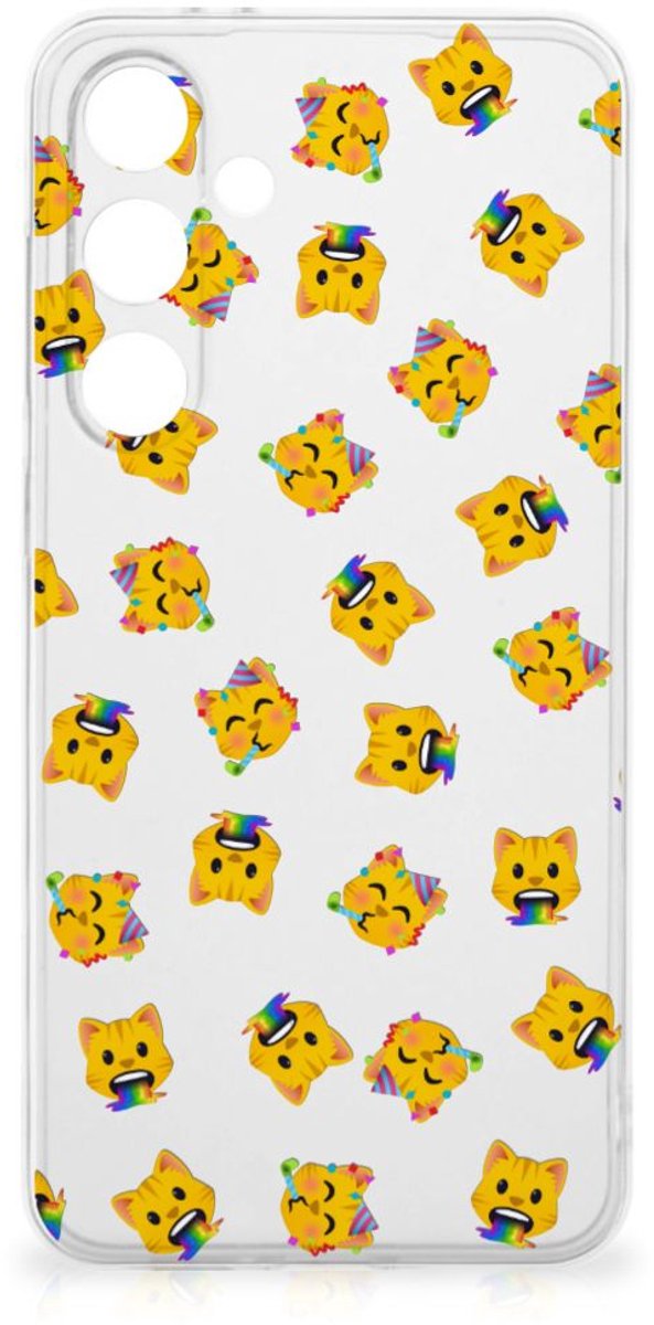 TPU bumper voor Samsung Galaxy S24 FE Katten Emojis