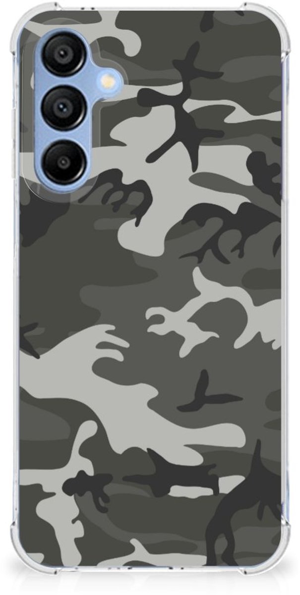 Samsung Galaxy A16 Doorzichtige Silicone Hoesje Army Light