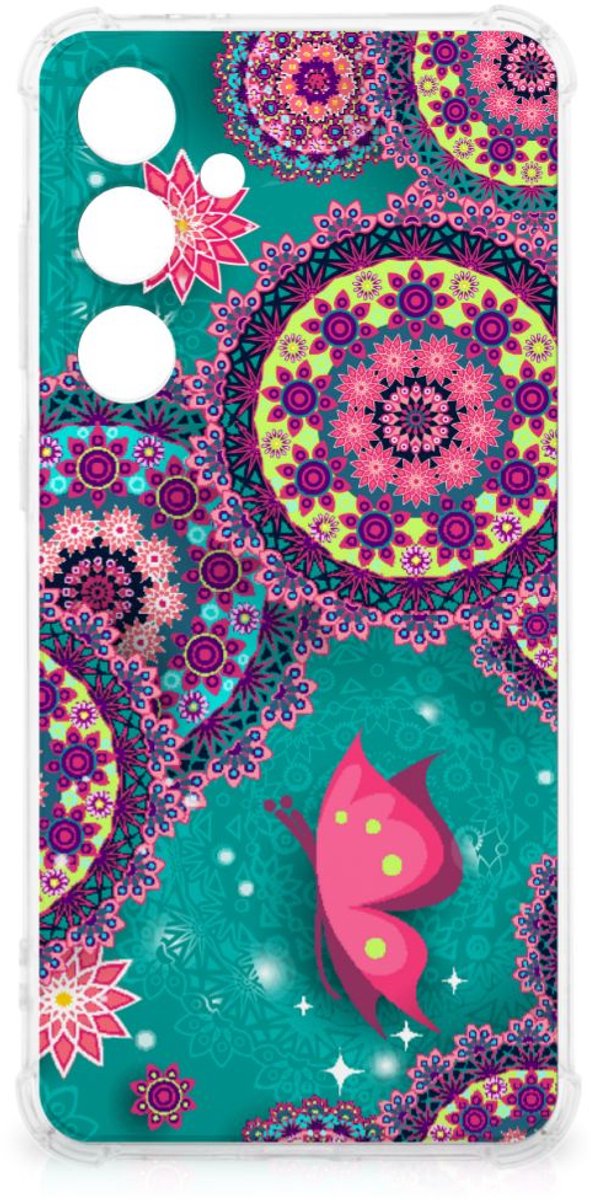 Samsung Galaxy S24 FE Back Cover Cirkels en Vlinders
