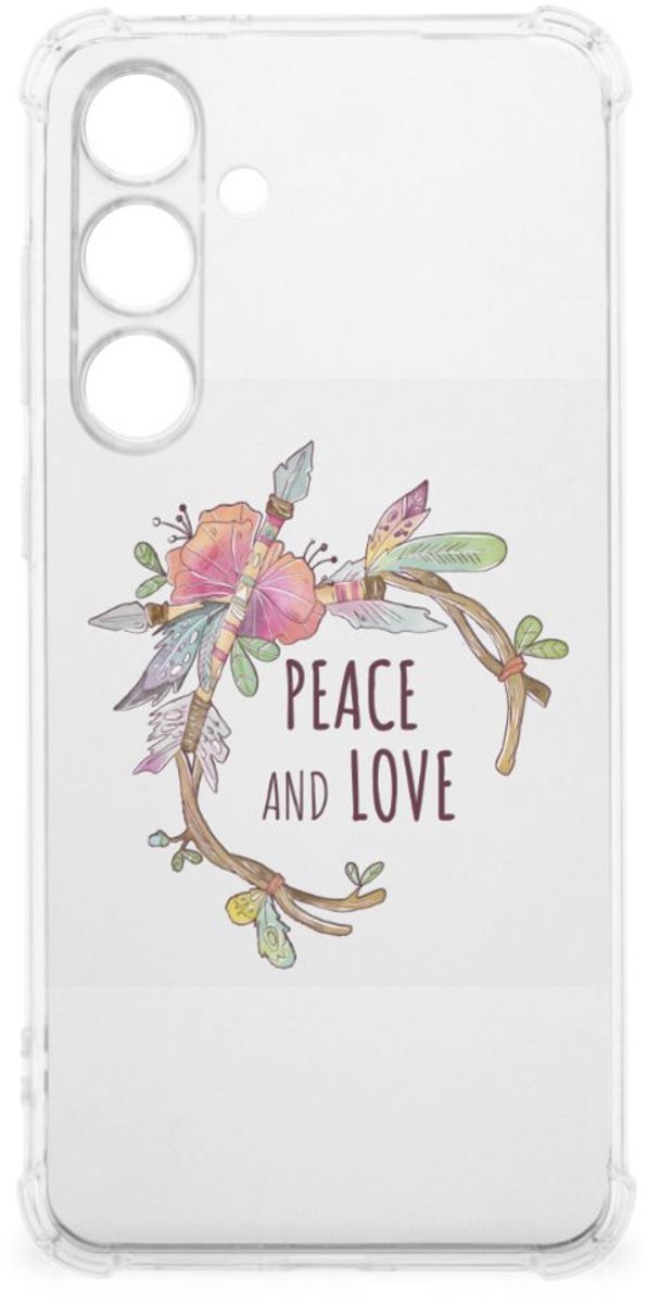 Samsung Galaxy S24 FE Stevig Bumper Hoesje Boho Text