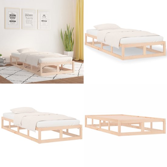 vidaXL Bois massif 90 x 200 cm