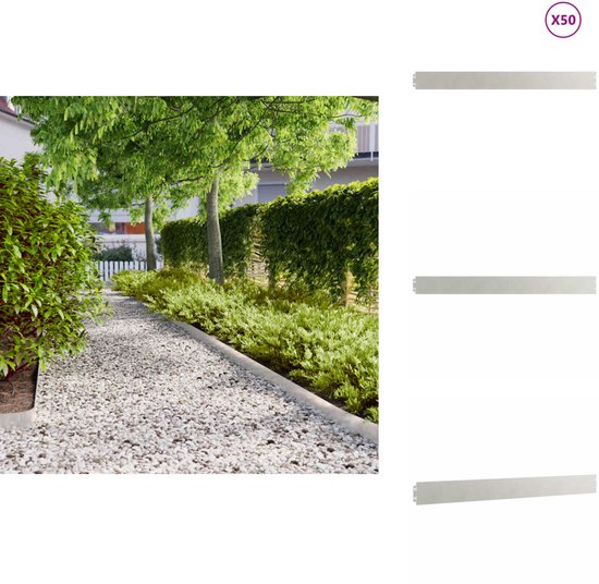 vidaXL Gazonranden 10 stuks 15x103 cm flexibel cortenstaal