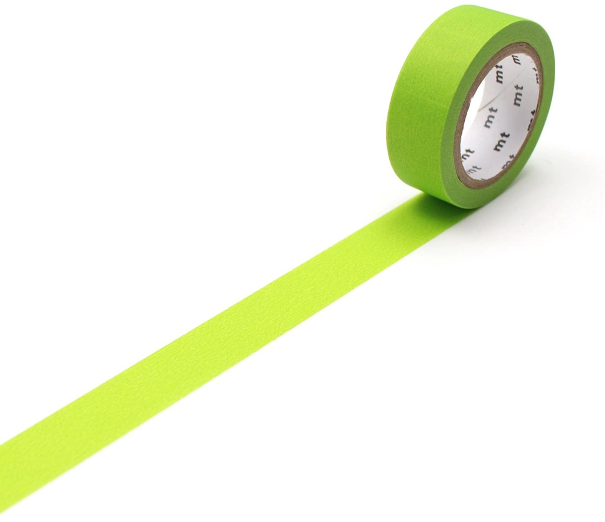 Washi Tape Groen / Geel- 7 meter x 1,5 cm. - MT Masking Tape Matte Yellowgreen — afbeelding 2