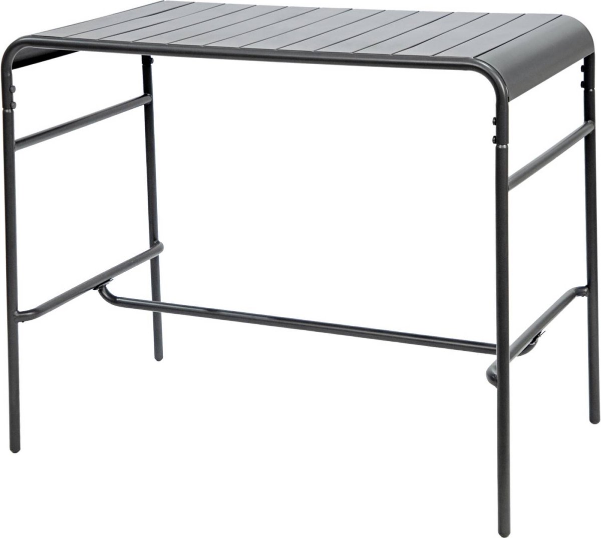sweeek - Hoge tuintafel 4 plaatsen metaal - amélia