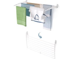 Foxydry Fold 100 DOWN - white - wasdroogrek wandmontage clicksysteem - neerwaartse sluiting - 100 x 50 x 10 cm