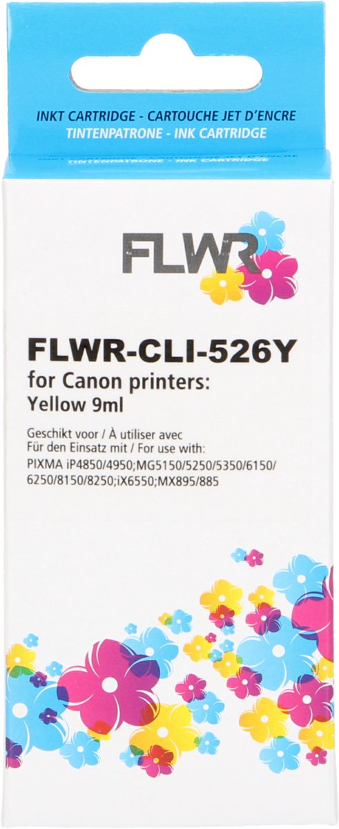 FLWR - Inktcartridge / CLI-526Y geel - geschikt voor Canon