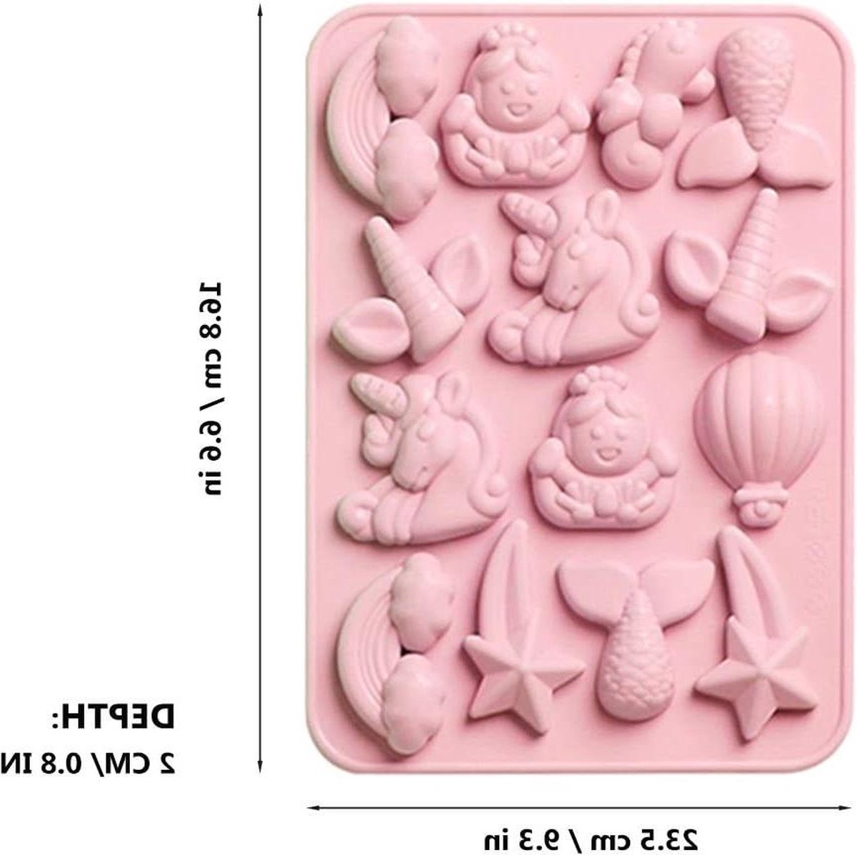 Siliconen mal 3D bakvormen dessertmousse DIY-mal, 6 gaten Kerstmuts