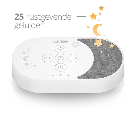 LUVION® White Noise Machine Moon Edition 2024 - Soundspa - Kalmerende Slaaphulp met Witte Ruis voor Baby's, Kinderen én Volwassenen - Help jezelf of je Baby Beter Slapen! van LUVION — afbeelding 2