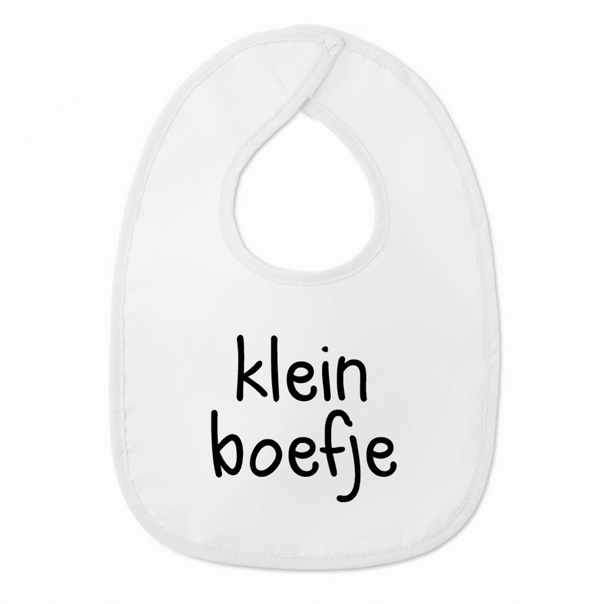 Goedkoopste Slabbetje met tekst - Klein boefje - Wit/zwart | 100 katoen - Incl. hoogwaardige Klittenband sluiting - Kraamcadeau - Babyshower - Slabber | Incl. 2 jaar garantie